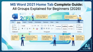 MS Word 2021 Home Tab Complete Guide (2026)