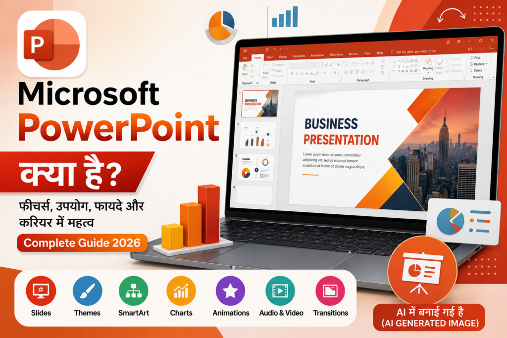 Microsoft PowerPoint क्या है? (What is Microsoft PowerPoint?) – Features, Uses, Benefits & Complete Guide (2026)