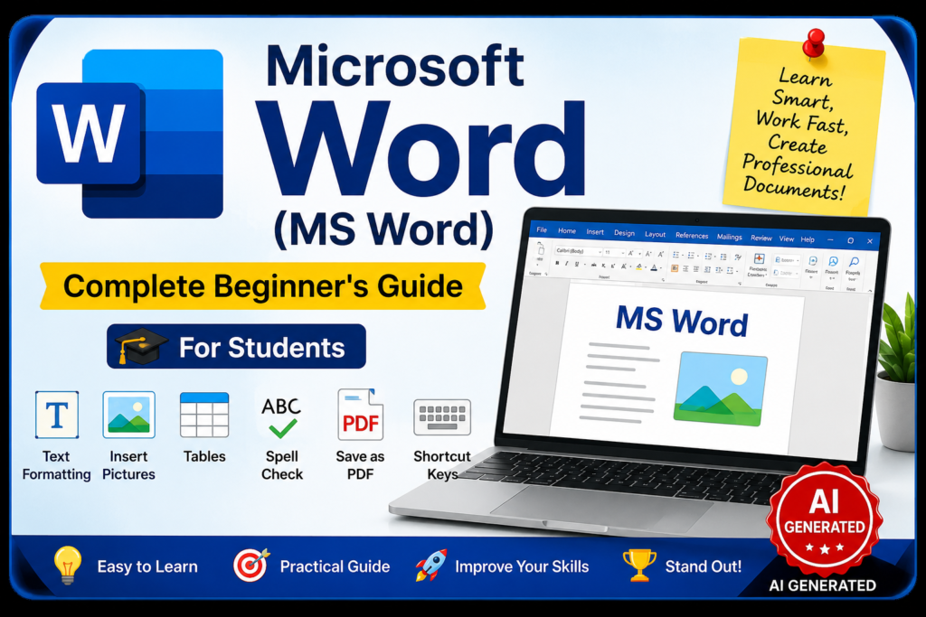 Microsoft Word (MS Word): The Ultimate Beginner’s Guide for Students