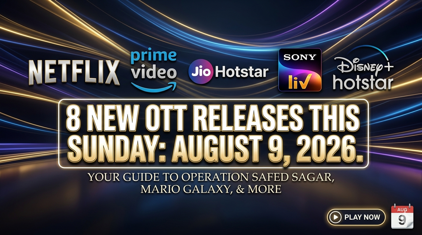 8 OTT movies and web series to watch this Sunday August 9 2026