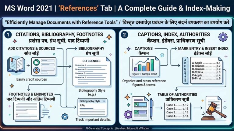 MS Word 2021 References Tab: Complete Guide
