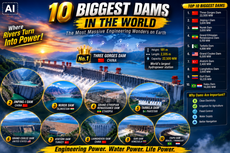 10 Biggest Dams in the World: The Incredible Power of Water