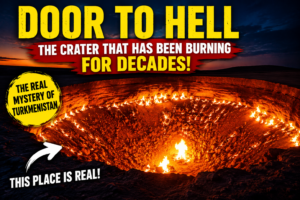 🔥 The Door to Hell: A Giant Fire Crater Burning in the Middle of the Desert