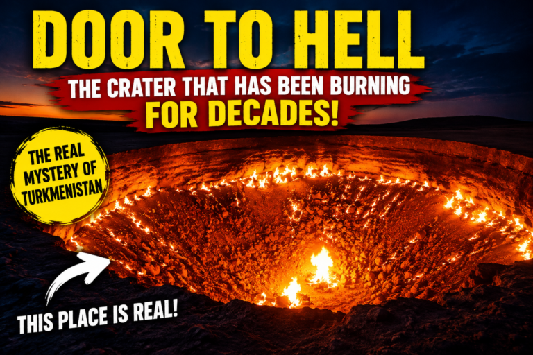 🔥 The Door to Hell: A Giant Fire Crater Burning in the Middle of the Desert