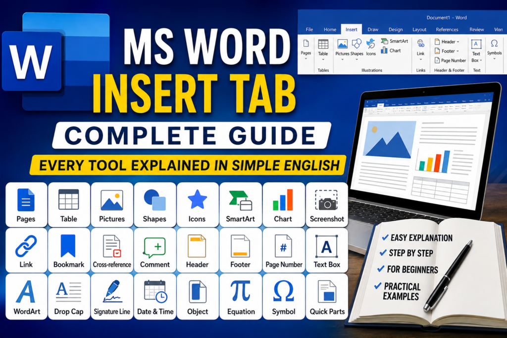 Microsoft Word Insert Tab: Complete Guide to Every Tool and Feature
