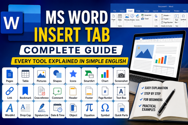 Microsoft Word Insert Tab: Complete Guide to Every Tool and Feature